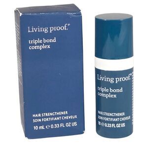 Living Proof Triple Bond Complex Hair Strengthener 0.33 oz / 10 ml NIB Travel